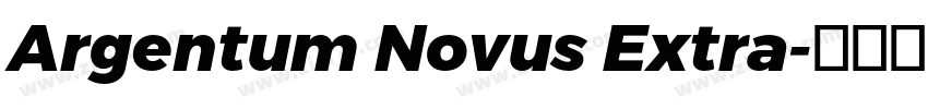 Argentum Novus Extra字体转换